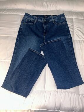 NYDJ Straight-Leg Jeans in Dark Blue Denim
